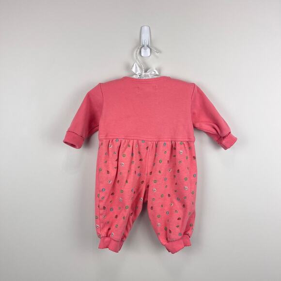 Vintage Gymboree Falling Leave Pink Coverall Newborn 3-6 Months - Picture 7 of 8